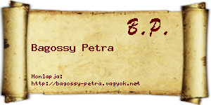 Bagossy Petra névjegykártya